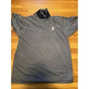 UConn Huskies‎ Polo Shirt XL Vintage Y2K Retro Logo Gray NCAA Men's